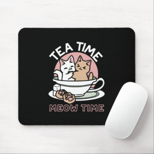 Kätzchen im Pokal knuddeln - Adorable Tea Time Mousepad