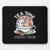 Kätzchen im Pokal knuddeln - Adorable Tea Time Mousepad (Vorne)