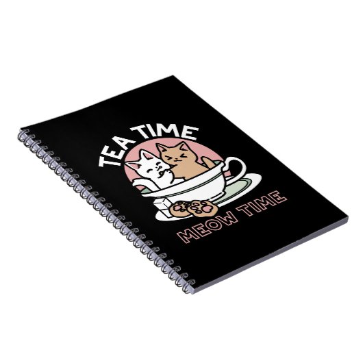 Kätzchen im Pokal knuddeln - Adorable Tea Time Notizblock (Rechte Seite)