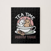 Kätzchen im Pokal knuddeln - Adorable Tea Time Puzzle (Vertikal)