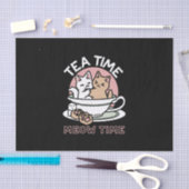 Kätzchen im Pokal knuddeln - Adorable Tea Time Seidenpapier (Handwerk)