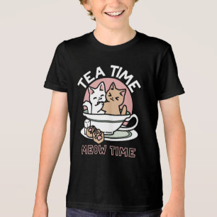 Kätzchen im Pokal knuddeln - Adorable Tea Time Tri-Blend Shirt