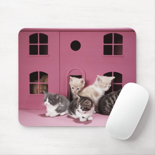 Kätzchen im Puppenhaus Mousepad (Mit Mouse)