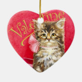 Kätzchen in Candy Box Keramik Ornament (Hinten)