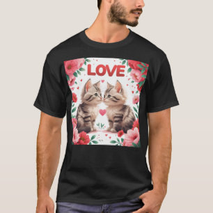 Kätzchen in der Liebe eine süße Liebe T-Shirt