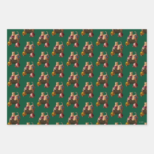 Kätzchen in der Schachtel Geschenkpapier Set (Vorderseite)