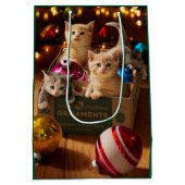 Kätzchen in der Schachtel Mittlere Geschenktüte (Rückseite)