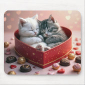 Kätzchen in der Schachtel Mousepad (Vorne)