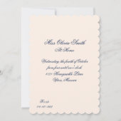 Kätzchen in der Tea-Party Einladung (Rückseite)