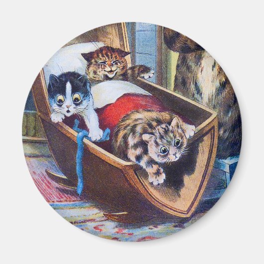 Kätzchen in der Wiege Magnet (Vorne)