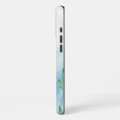 Kätzchen in einem blumigen Blumengarten iPhone Hülle (Linke Seite)