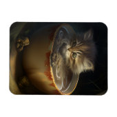 Kätzchen in einem gelben Teacup Flexible Magnet (Horizontal)