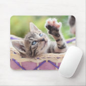 Kätzchen in einem Korb Mousepad (Mit Mouse)