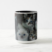 Kätzchen in einem Korb Tasse (Zentrum)