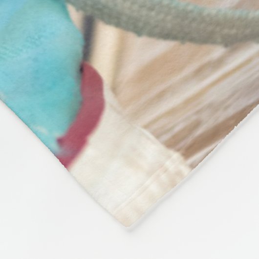 Kätzchen in einem Schuh Fleecedecke (Ecke)