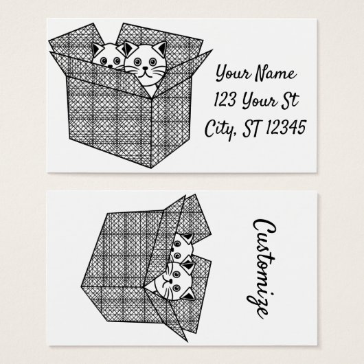 Kätzchen in einer Box mit Thunder_Cove (Vorne & Hinten)