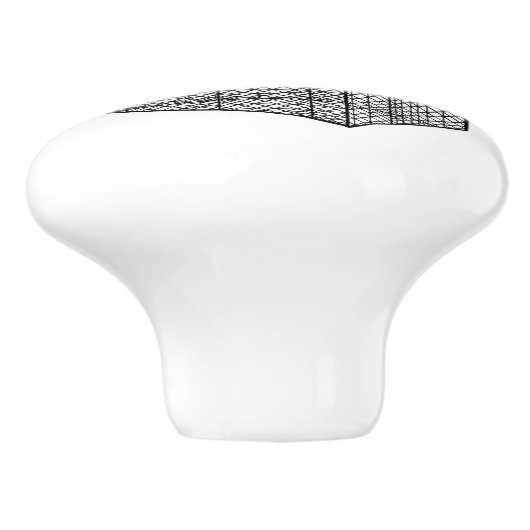 Kätzchen in einer Box mit Thunder_Cove Keramikknauf (Seitenansicht)