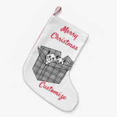 Kätzchen in einer Box mit Thunder_Cove  Kleiner Weihnachtsstrumpf (Vorderansicht (hängend))