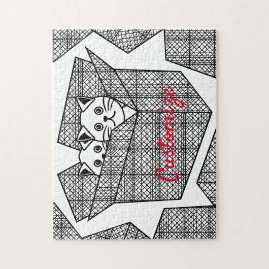 Kätzchen in einer Box mit Thunder_Cove Puzzle (Vertikal)