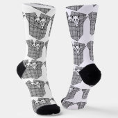 Kätzchen in einer Box Thunder_Cove Socken (Gewinkelt)