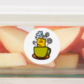 Kätzchen in einer Kaffeetasse Etiketten (Befestigt)