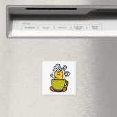 Kätzchen in einer Kaffeetasse Magnet (In Situ (Geschirrspüler))