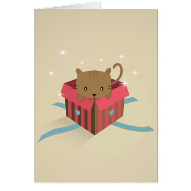 Kätzchen in geöffneten Geschenkboxen (Vorne)