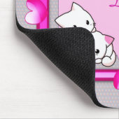 Kätzchen in Hörrahmen - Muttertagsgeschenk Mousepad (Ecke)