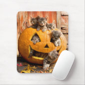 Kätzchen in Jack-o-Lantern Mousepad (Mit Mouse)