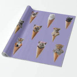 Kätzchen in Kegeln Geschenkpapier
