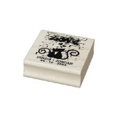 Kätzchen in Liebe auf der Graffiti-Mauer für Hochz Gummistempel (Stempel)