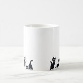 Kätzchen in verschiedenen Positionen Kaffeetasse (Mittel)