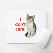 Kätzchen interessiert sich nicht mousepad (Mit Mouse)