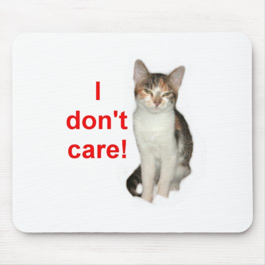 Kätzchen interessiert sich nicht mousepad (Vorne)