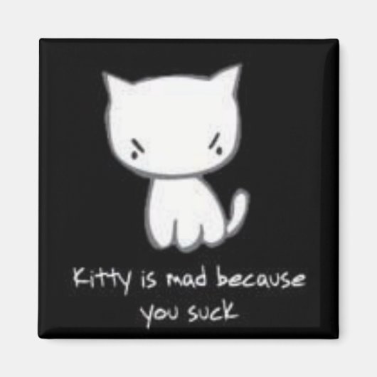 Kätzchen ist verrückt magnet (Vorne)