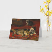 Kätzchen | Julius Adam the Younger Karte (Gelbe Blume)