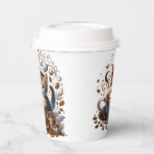 Kätzchen Kaffee Kaffee Cup Whimsikkatze Pappbecher (Links)