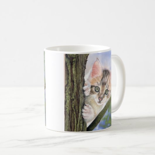 Kätzchen-Kaffee- oder Teetasse (VorderseiteRechts)