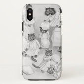 Kätzchen-Kampf iphoneX Fall Louis Wain Case-Mate iPhone Hülle (Rückseite)