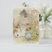 Kätzchen Karte (Stehend Vorderseite)