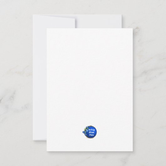 Kätzchen Karte (Rückseite)