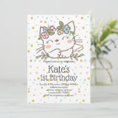 Kätzchen, Kätzchen, Tiere Einladung (Stehend Vorderseite)