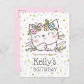 Kätzchen, Kätzchen, Tiere Einladungspostkarte (Vorne/Hinten)