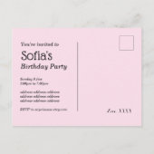 Kätzchen, Kätzchen, Tiere Einladungspostkarte (Rückseite)