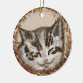 Kätzchen Katze Schlafend Schmuck Keramik Ornament (Links)