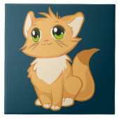 Kätzchen-Keramik Fliese (Vorderseite)