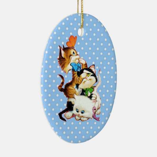 Kätzchen Keramik Ornament (Rechts)