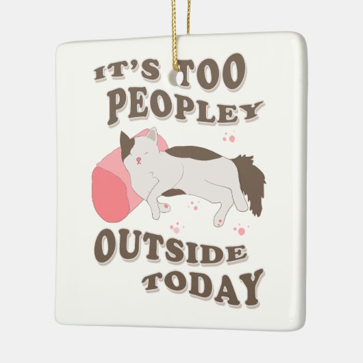 Kätzchen Keramikornament (Links)