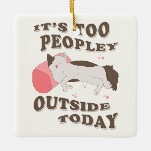 Kätzchen Keramikornament (Vorderseite)