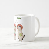 Kätzchen Kirschen Kaffeetasse (VorderseiteRechts)